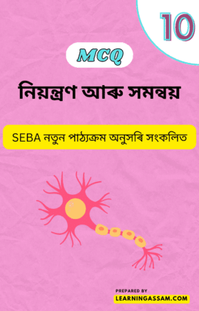 Read more about the article Class 10 Science Chapter 7 MCQ – নিয়ন্ত্ৰণ আৰু সমন্বয়