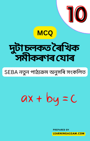 Class 10 Maths Chapter 3 MCQ Assamese Medium