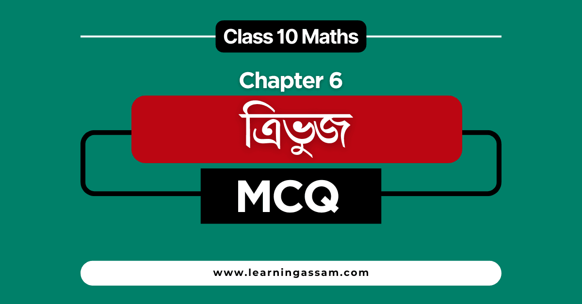 Class 10 Maths Chapter 6 MCQ Assamese Medium Question Answer